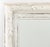 Folk Art White Painted Carved Wood Framed Mirror. Mirror plate: 14.5" H x 11" W; frame: 20.5" H x 17" W x 2" D....