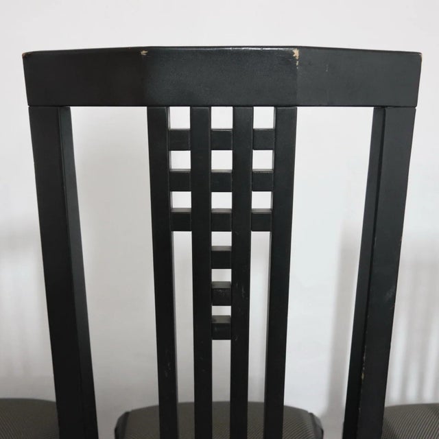 Tris Wooden Throne Chairs by Giorgetti, 1980s, Set of 3 For Sale - Image 13 of 18