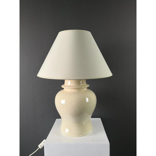 Ceramic Large Italian Table Lamp by Tommaso Barbi, 1970s For Sale - Image 7 of 7