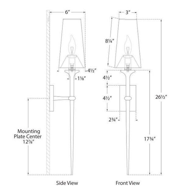 Visual Comfort Julie Neill for Visual Comfort Signature Iberia Single Sconce in Antique Bronze Leaf with Linen Shade For Sale - Image 4 of 4