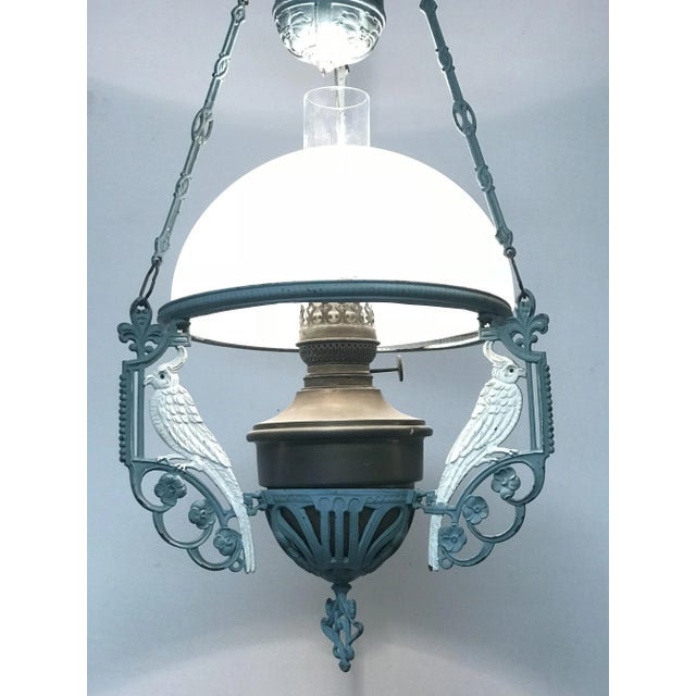 Vintage Pendant Lamp with Parrots For Sale - Image 6 of 8