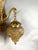 1980 Louis XVI Gold Bronze Amber Crystal Wall Lamp Sconce - 1 Pc For Sale - Image 4 of 18