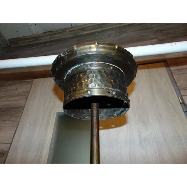 Gas Pendant Lamp in Brass For Sale - Image 9 of 12