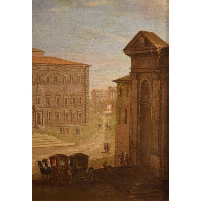 After Giacomo Van Lint, View of Rome, San Giovanni in Laterano, 1770, Oil on Canvas, Framed For Sale - Image 8 of 13