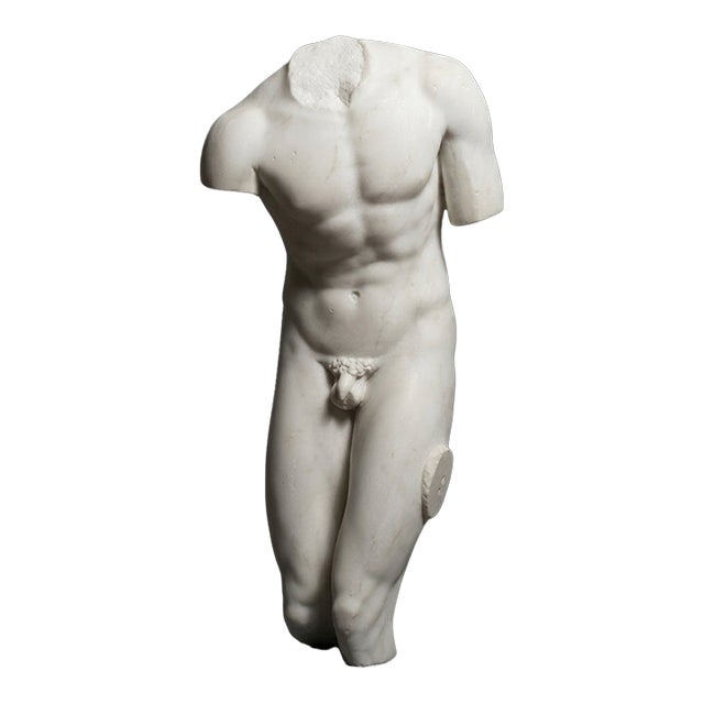 The Valentini Torso – Classical Marble Male Sculpture For Sale