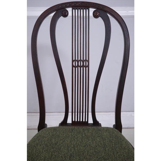 Wood Vintage Mahogany Balloon Back Sheraton Side Chair For Sale - Image 7 of 18