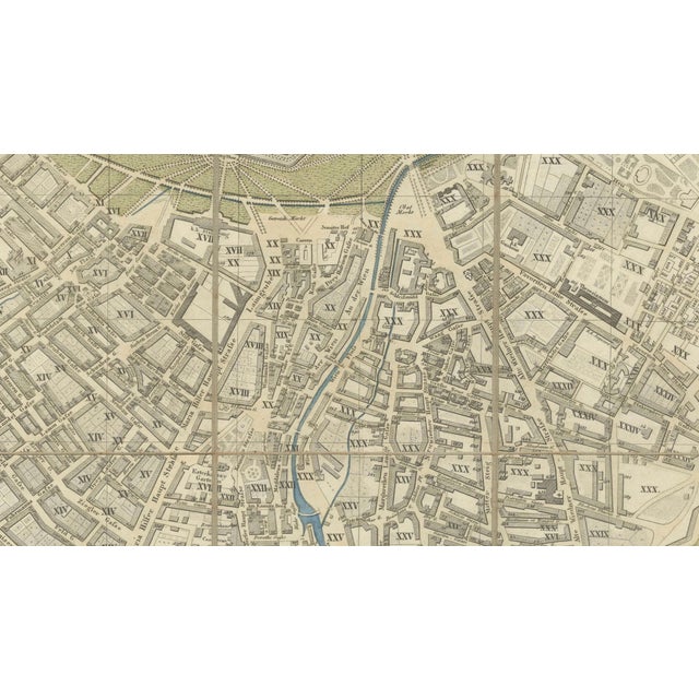 Antique Map of Vienna, 1839 For Sale - Image 10 of 12