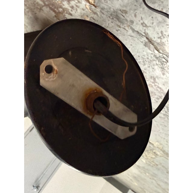 Black Outdoor Metal + Glass Three Light Lantern, Vintage For Sale - Image 8 of 12