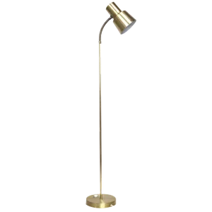 Articulated Metal and Brass Floor Lamp from Ewa Varnamo, 1960s