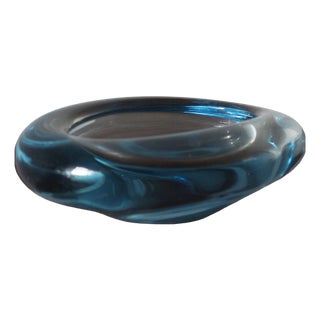 Vintage Glass Bowl by Per Lütken for Holmegaard, 1950s For Sale