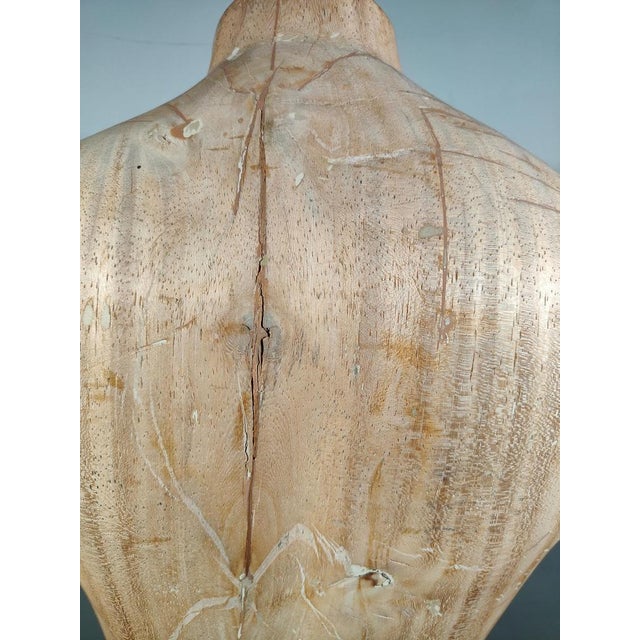French Wooden Female Torso, 1950s For Sale - Image 10 of 14