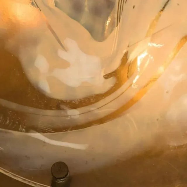 Brass and Blown Murano Glass Flush Mount from Hillebrand, Austria, 1960 For Sale - Image 8 of 14