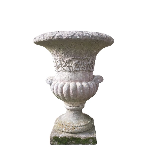 Medici-Style Garden Pot in Reconstituted Stone, 1960s For Sale