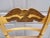 American Vintage Americana Pillow Back Hitchcock Eagle Stenciled Rush Seat Dining Chair For Sale - Image 3 of 6