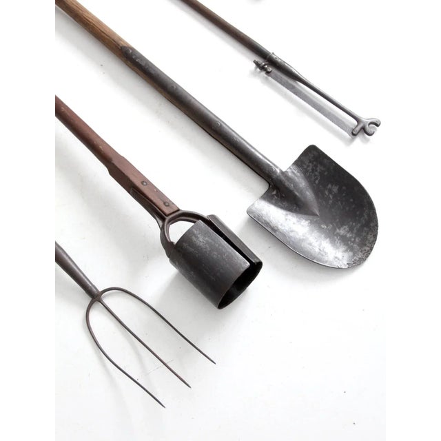 Wood Vintage Garden Tools Collectiom For Sale - Image 7 of 13