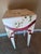 Pop Art Late 20th Century Trompe L’oeil Faux Draped Wood Side Table For Sale - Image 3 of 11