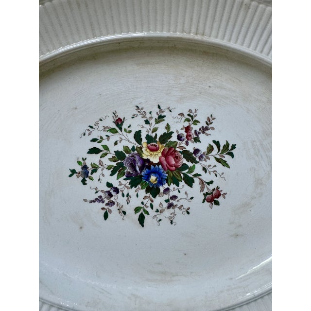 Lovely antique platter by Wedgwood. Marked Conway and Edme, Made in England. Also stamped. Circa 1920s-1930s. 18" across;...