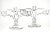 Early 20th Century Glass Three Light Candle Holders - a Pair For Sale - Image 5 of 5