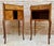 Pair of French Marquetry Bedside Tables with Drawer and Cabinet, 1940s For Sale - Image 10 of 13