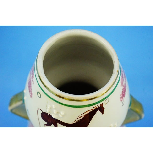 Vintage Ceramic Vase with Stylized Horses by Serafino Volpi, Italy, 1950s For Sale - Image 18 of 18