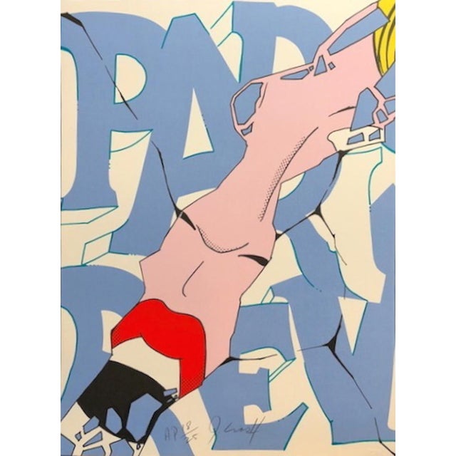 Artist: John Matos "Crash" Title: Paris Review Medium: Serigraph Signed: Hand Signed Measurements: 22" x30" Edition...