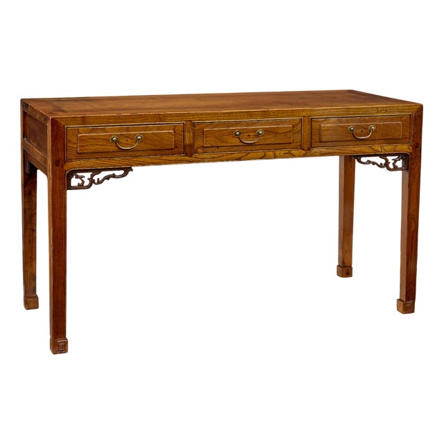 19th Century Elm Chinese Console Table, 1890 For Sale