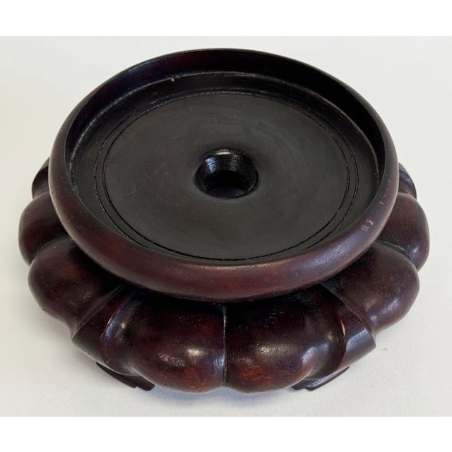 Carved Wood Ginger Jar Riser or Candle Stand For Sale - Image 4 of 8