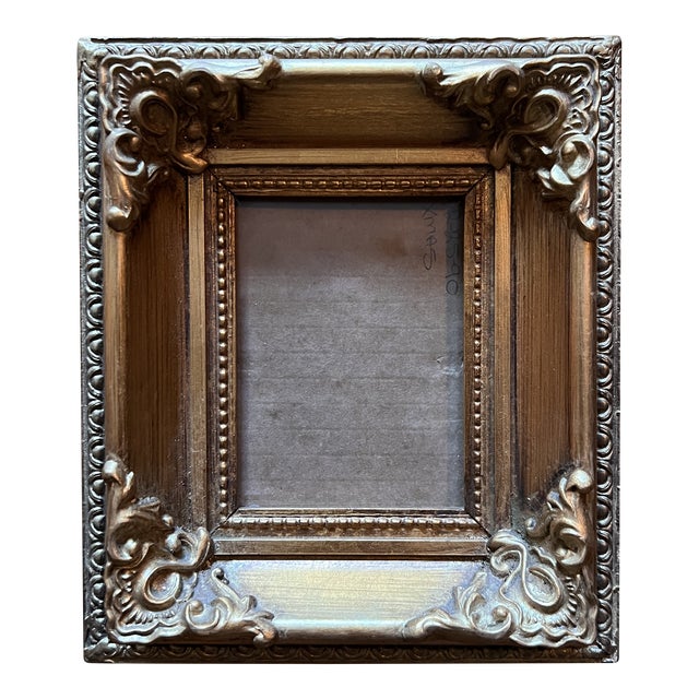 Traditional Small Golden Wood Frame For Sale