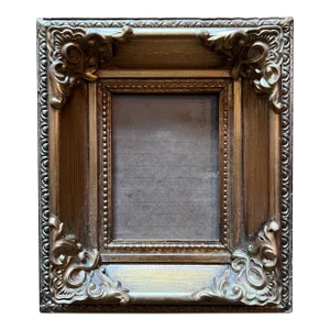 Traditional Small Golden Wood Frame
