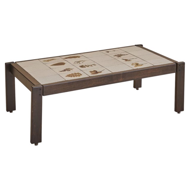1960s French Garrigue Ceramic Tile Coffee Table by Roger Capron, 1960s For Sale - Image 5 of 13