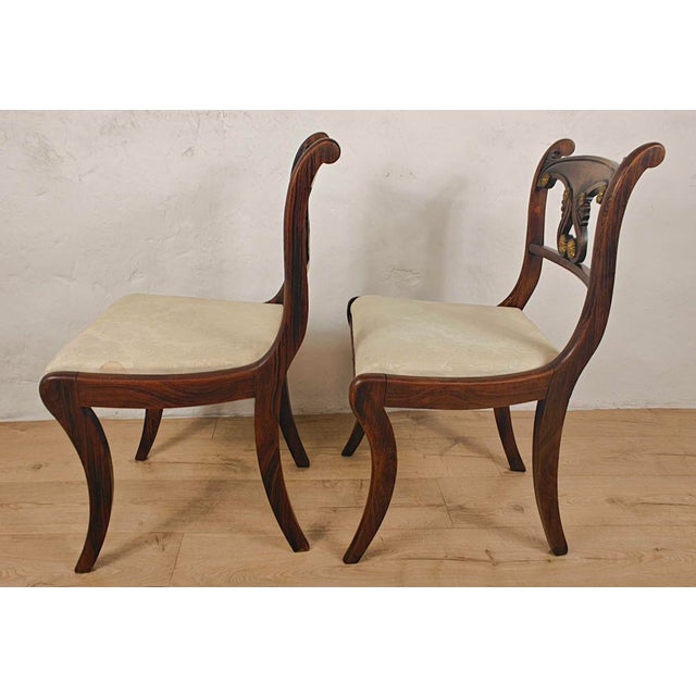 Victorian Chairs in Carved Upholstered Mahogany, 1890, Set of 2 For Sale - Image 12 of 18