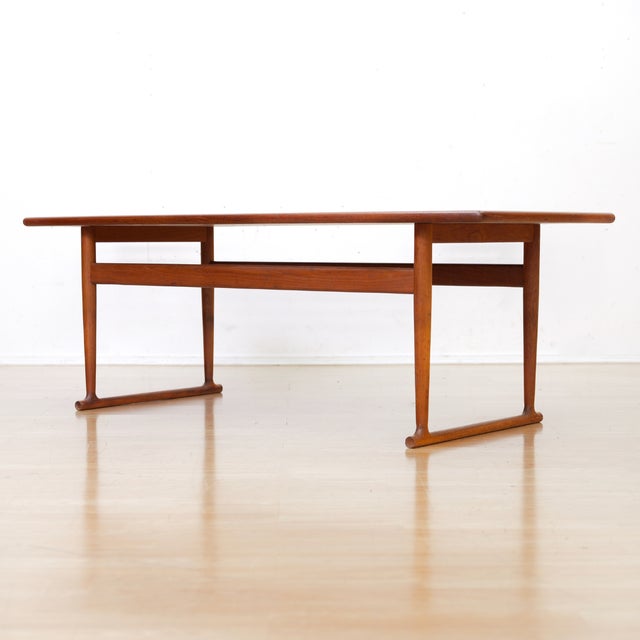 Mid-Century Modern 1960s Danish Teak Coffee Table For Sale - Image 3 of 10