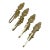 Vintage Brass Tie Backs Set of 4 For Sale