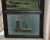 1910s Antique Wall Plaque Chinese Reverse Painted Glass 3 Section Panel Black Frame For Sale - Image 5 of 10