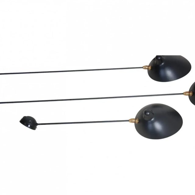 5-Arm Spider Lamp by Serge Mouille For Sale - Image 3 of 17