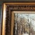 1960s Original Vintage Signed Barton Impressionist Snow Scene Landscape Painting Original Mid Century Frame For Sale - Image 5 of 8