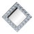 1960s-70s Silver Bubble Pop Art Frame Mirror, Turner Manufacturing For Sale