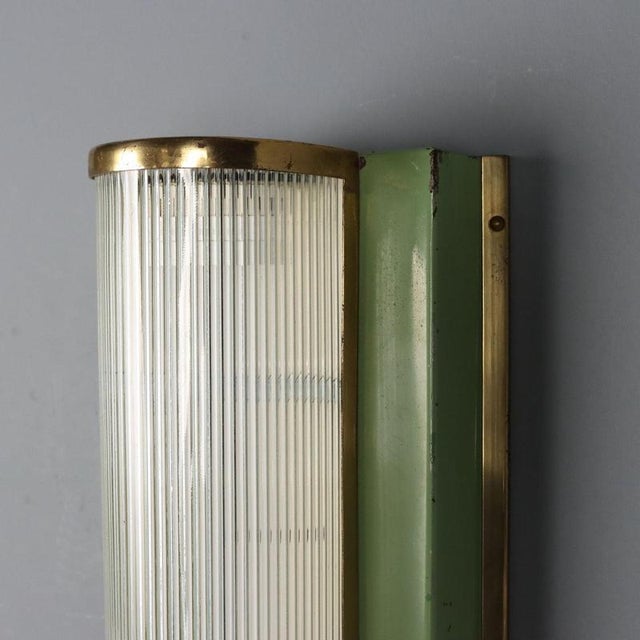 Vintage Glass Wall Lamp, 1940s For Sale - Image 6 of 7