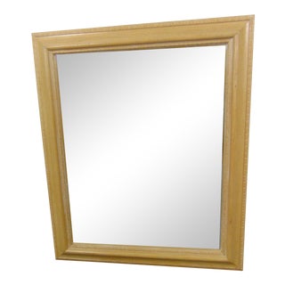 Washed Oak Ogee Framed Mirror For Sale