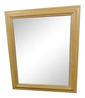 Washed Oak Ogee Framed Mirror