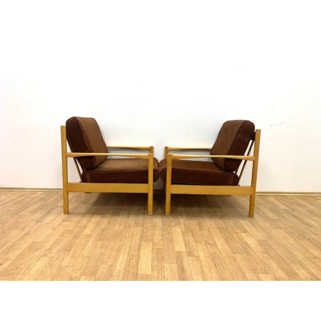 Vintage Lounge Chairs from TON, Czechoslovakia, 1970s, Set of 2 For Sale - Image 4 of 6