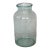 Antique French Aqua Glass Pantry Jar Vase For Sale