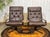 Norwegian Swivel Chairs in Leather and Beech, 1970s, Set of 2 For Sale - Image 3 of 15
