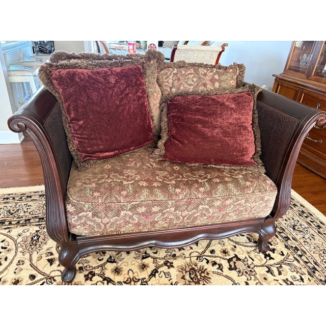 English Bernhardt 4 piece Pillow Back living Room Set For Sale - Image 3 of 9