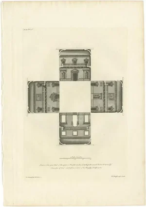 Great Hall of Houghton Hall, 1725, Paper