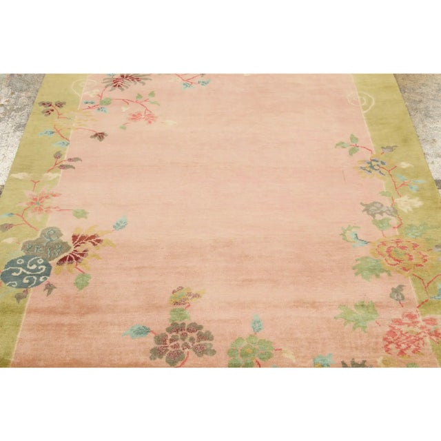 Rug & Kilim Contemporary Chinese Art Deco Style Square Wool Rug by Rug & Kilim For Sale - Image 4 of 8