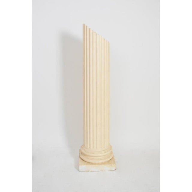 1970s Antique Style Plaster Column Floor Lamp, 1970s For Sale - Image 5 of 5