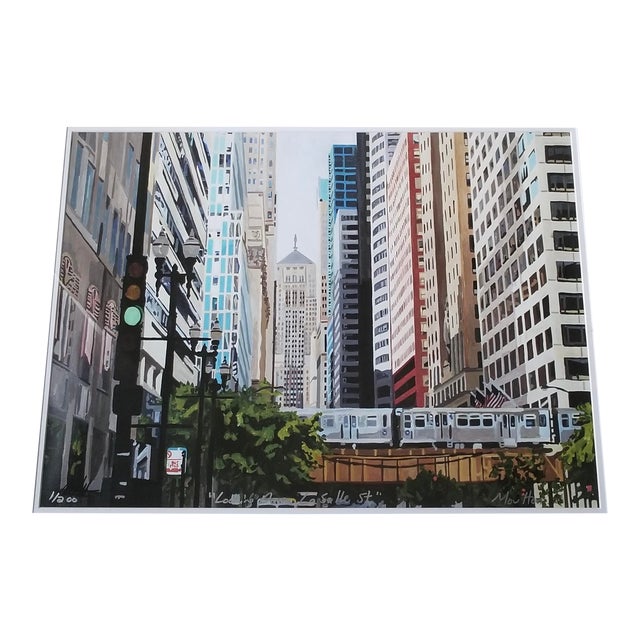 Josh Moulton Limited Edition "Looking Down LaSalle Street" Giclee Print