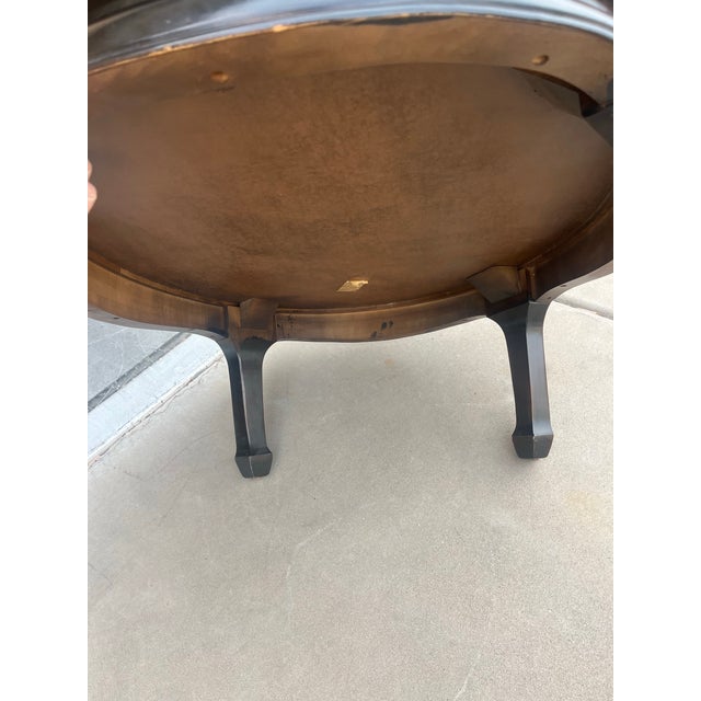 Mid Century Ming Style Coffee Table With Burlwood For Sale - Image 10 of 12