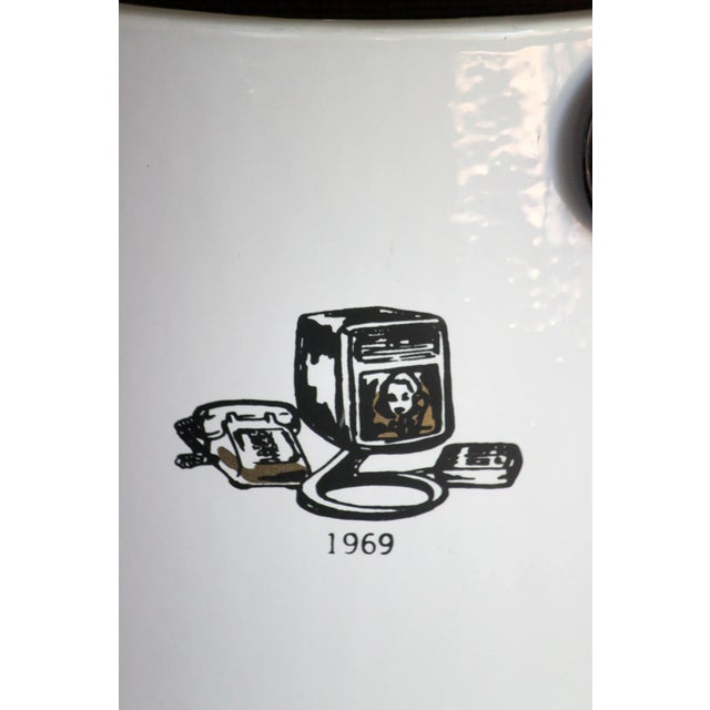 Plastic Vintage Retro Mid Century Ice Bucket Barware the Telephone Story Vinyl Cooler For Sale - Image 7 of 9